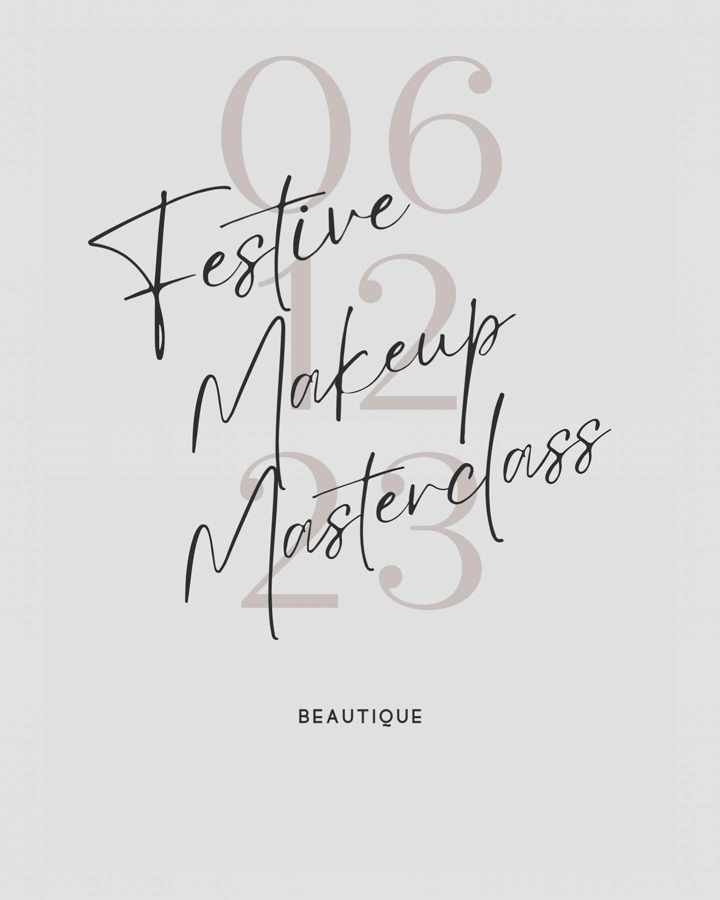 Festive Make up Masterclass